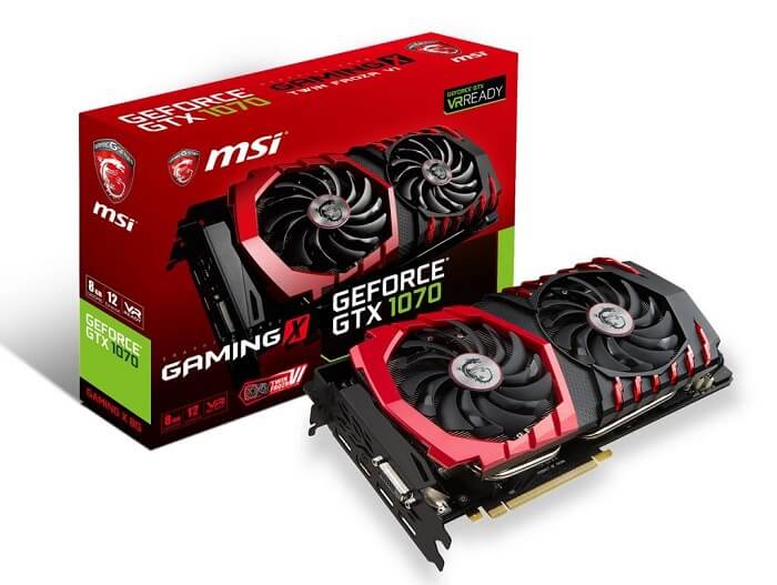 The MSI GeForce GTX 1070 Gaming X 8G